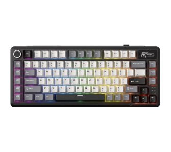 Klawiatura mechaniczna Royal Kludge RK-L75 BG Linear Cream Switch Czarno-Szary