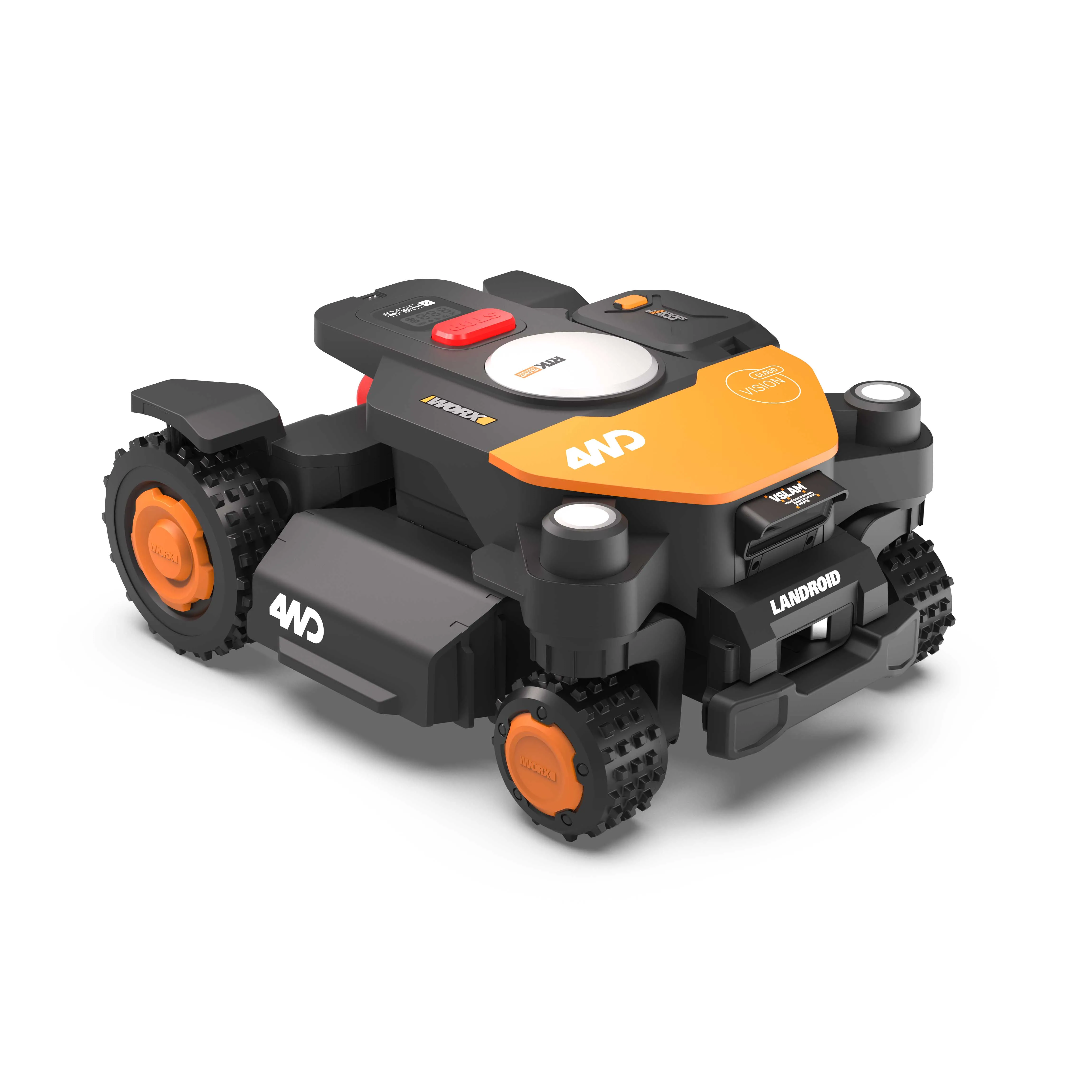 Robot koszący Worx Landroid Vision Cloud 4WD WR342E 2000m2 Funkcje AI