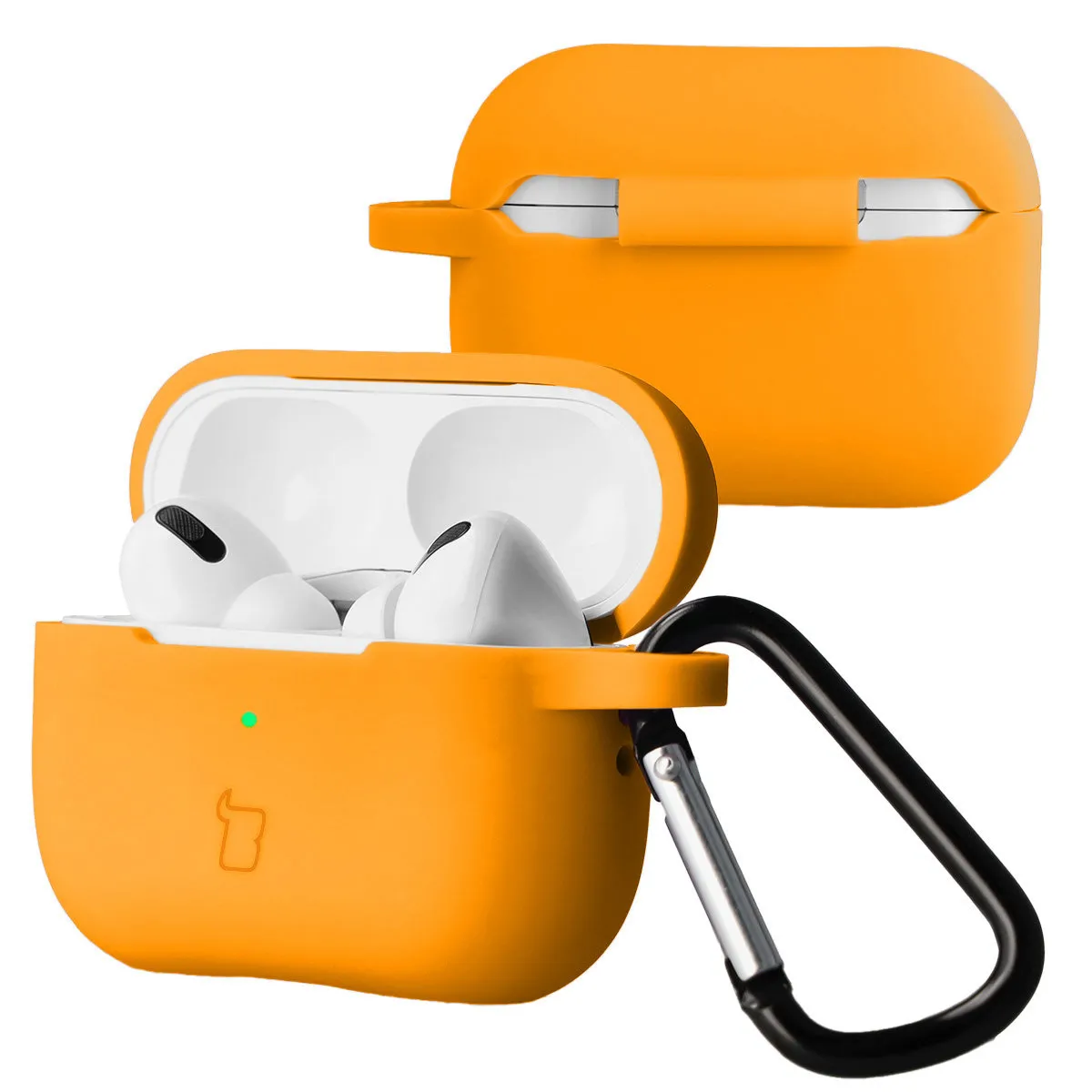 Etui na słuchawki Bizon Case Headphone Silicone do AirPods Pro 2 Pomarańczowy