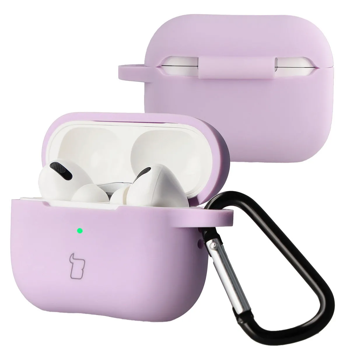 Etui na słuchawki Bizon Case Headphone Silicone do AirPods Pro 2 Lawendowy