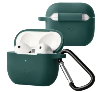 Etui na słuchawki Bizon Case Headphone Silicone do AirPods 3 Ciemnozielony