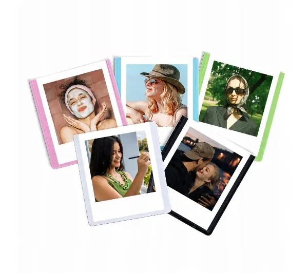 5x Ramka Magnes na Lodówkę Ramki Magnetyczne Kolorowe do Zdjęć Polaroid GO / 5 kolorów