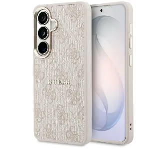 Etui Guess 4G Embossed Ring MagSafe do Galaxy S26 Różowy