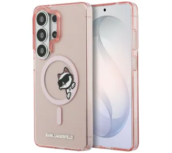 Etui Karl Lagerfeld IML Peekaboo Choupette MagSafe do Galaxy S26 Ultra Różowy