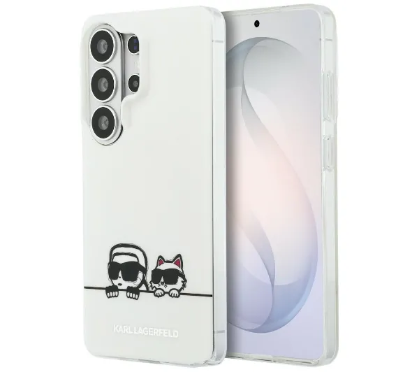 Karl Lagerfeld IML Peekaboo Karl&Choupette MagSafe do Galaxy S26 Ultra Przezroczysty
