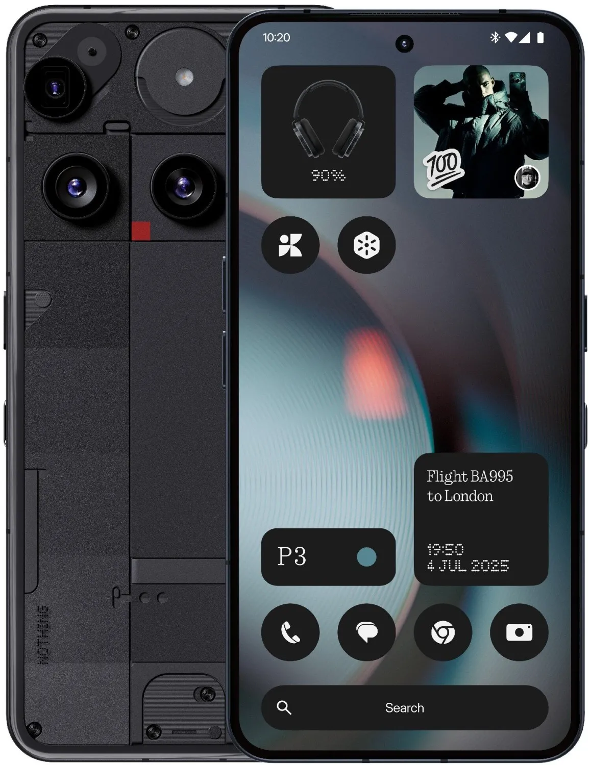 Smartfon Nothing Phone 3 5G 12/256GB 6,67" 120Hz 50Mpix Czarny