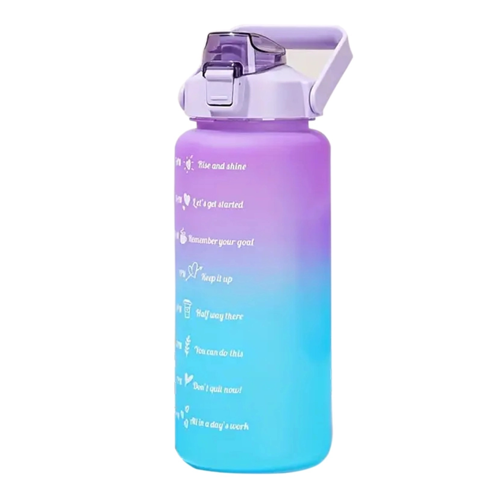 Butelka Extralink Motywacyjna 2l Fioletowo niebieski