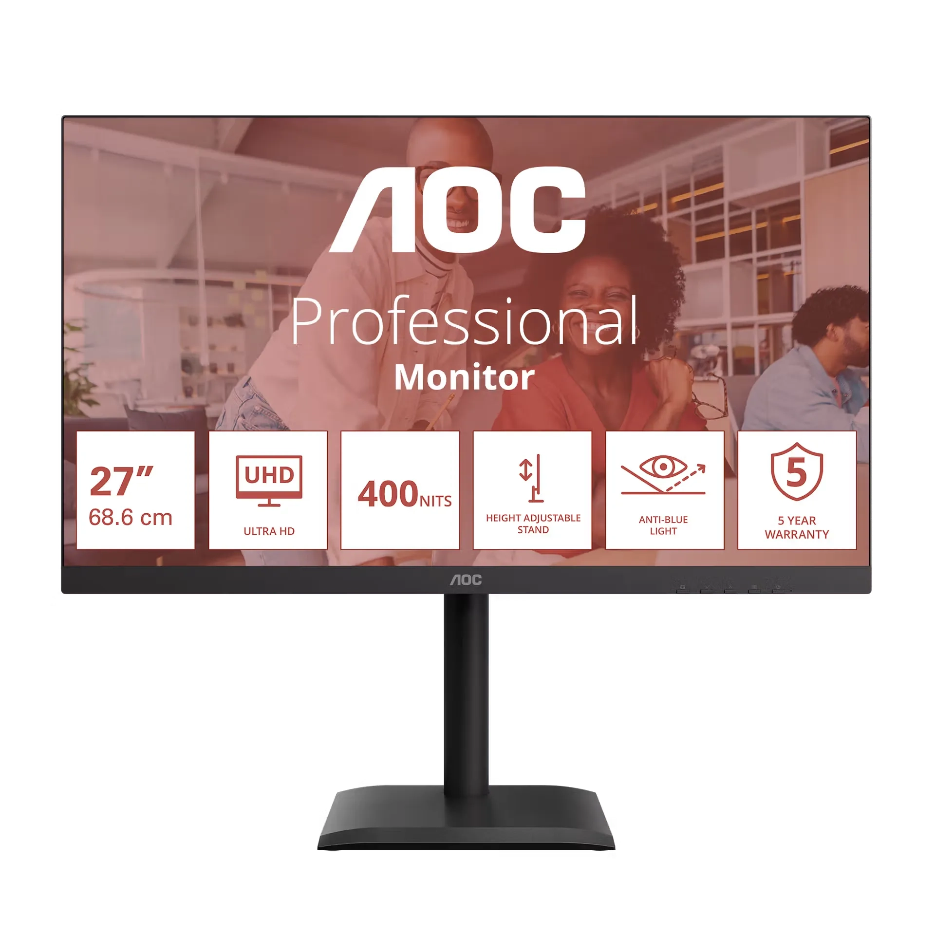 Monitor AOC U27E4CV  27" 4K IPS 60Hz 4ms