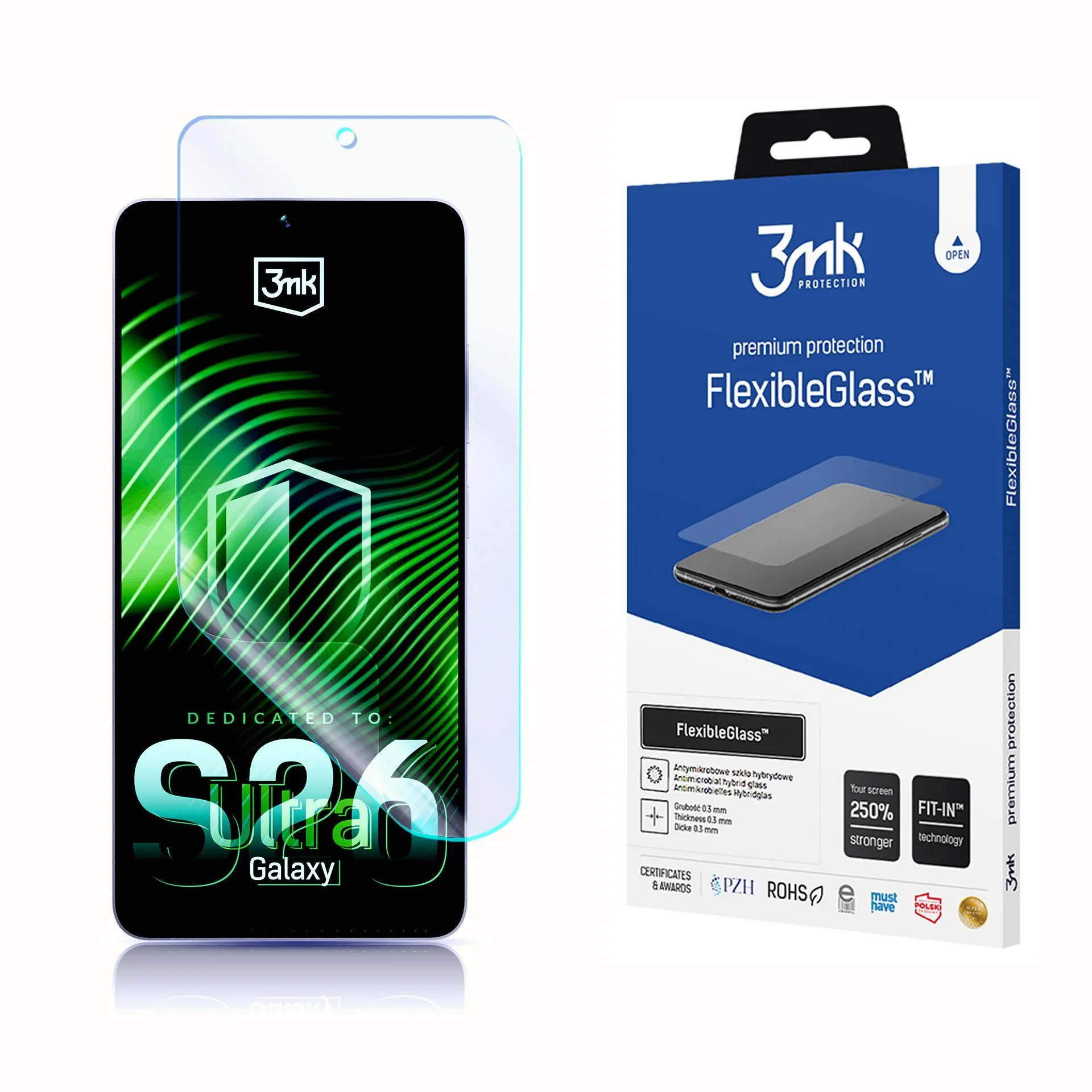Szkło hybrydowe 3mk FlexibleGlass do Galaxy S26 Ultra