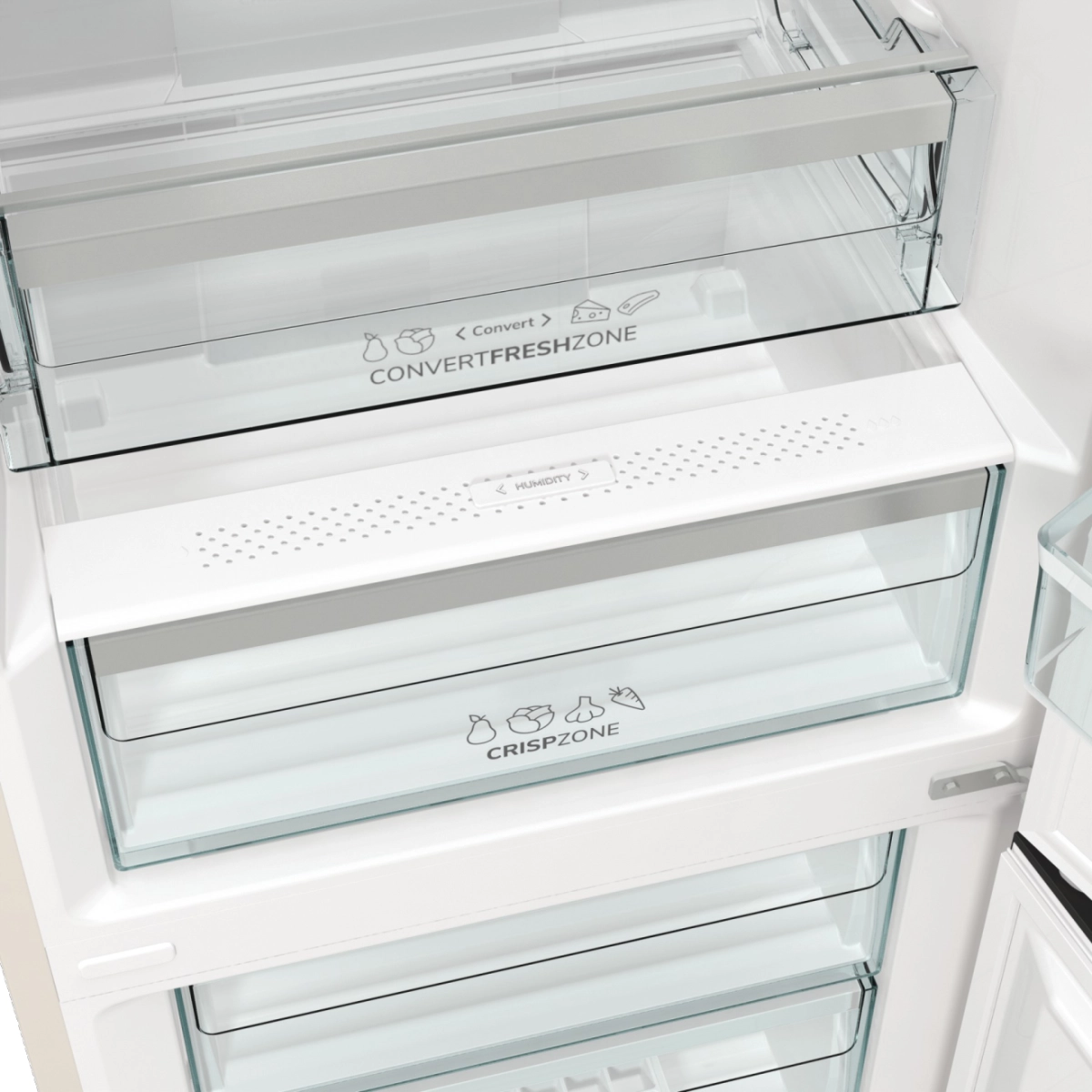 Lodówka Gorenje NRK6202AC4 Kremowa