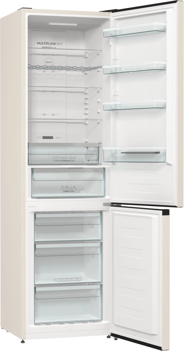 Wnętrze zamrażarki Gorenje NRK6202AC4