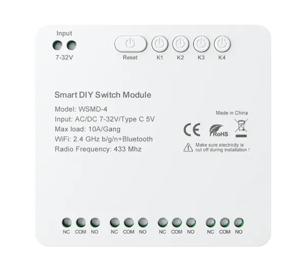 Inteligentny moduł przełącznika DIY Avatto WSMD-4 32V