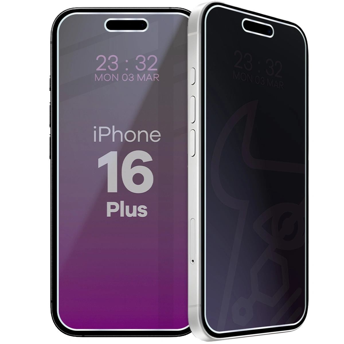 Szkło hybrydowe Bizon prywatyzujące Glass Mule Shadow do iPhone 16 Plus