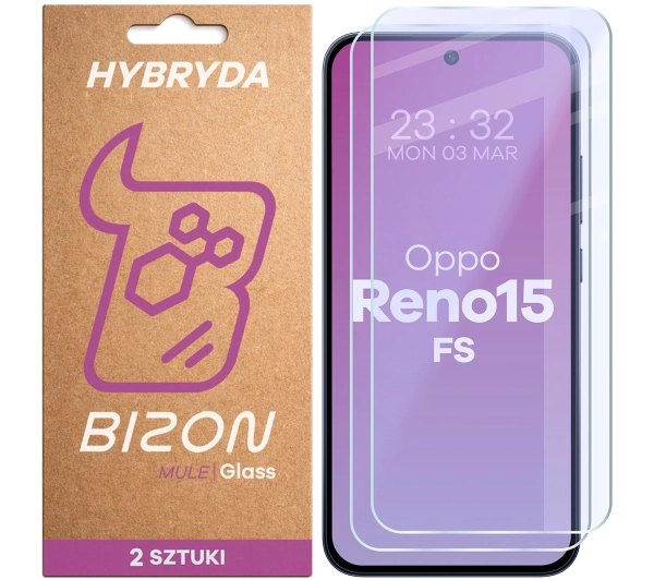 Bizon elastyczne Glass Mule Duo do Oppo Reno 15 FS 2 sztuki