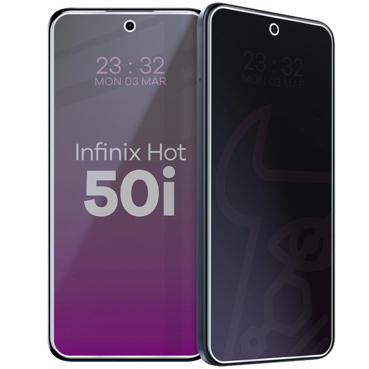Szkło hybrydowe Bizon prywatyzujące Glass Mule Shadow do Infinix Hot 50i