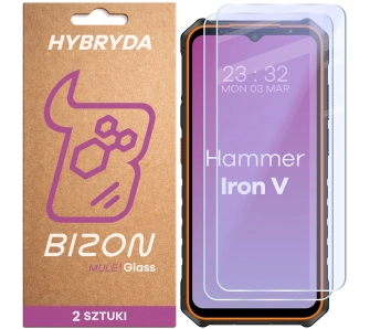 Szkło hybrydowe Bizon Glass Mule Duo do Hammer Iron V 2 sztuki