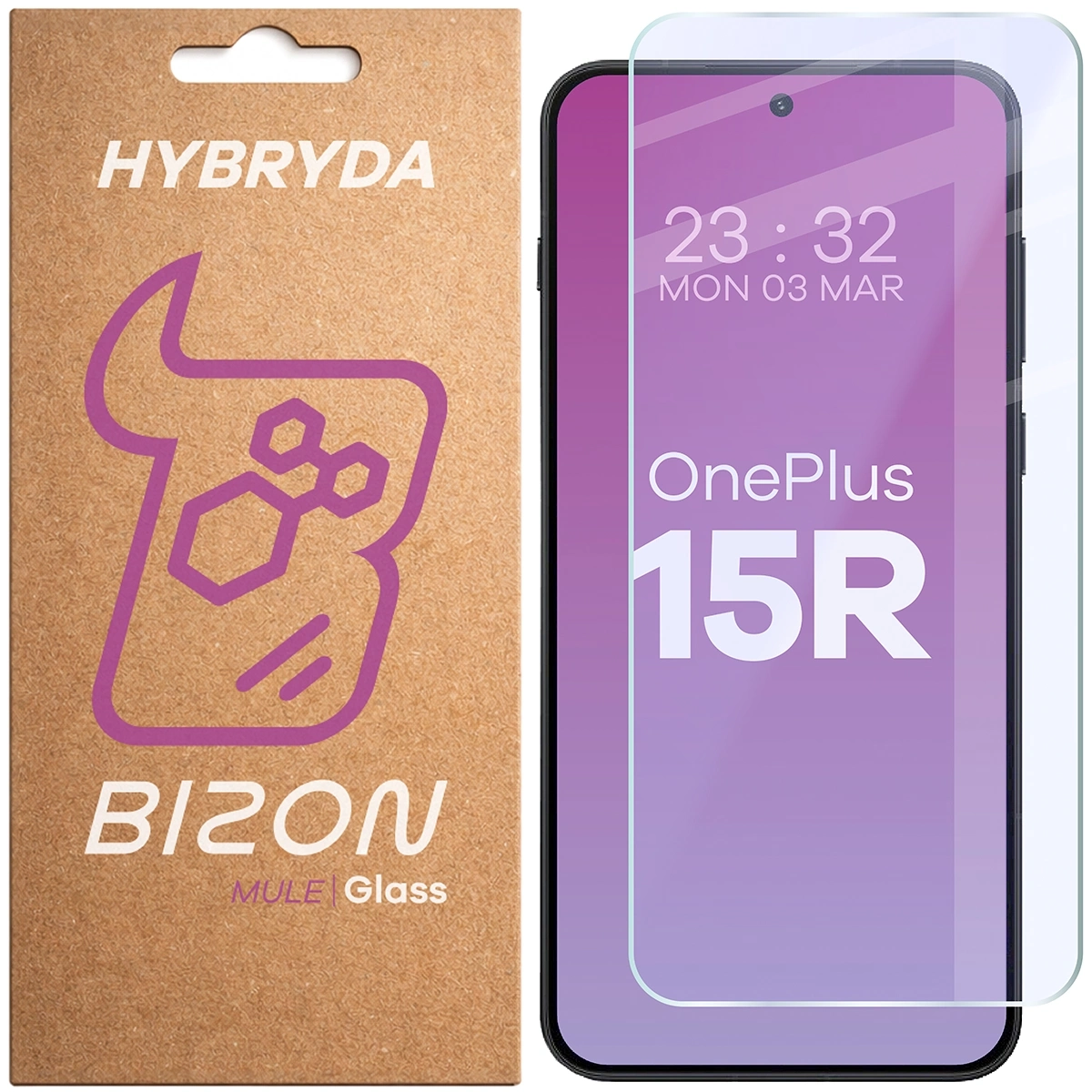 Szkło hybrydowe Bizon elastyczne Glass Mule do OnePlus 15R