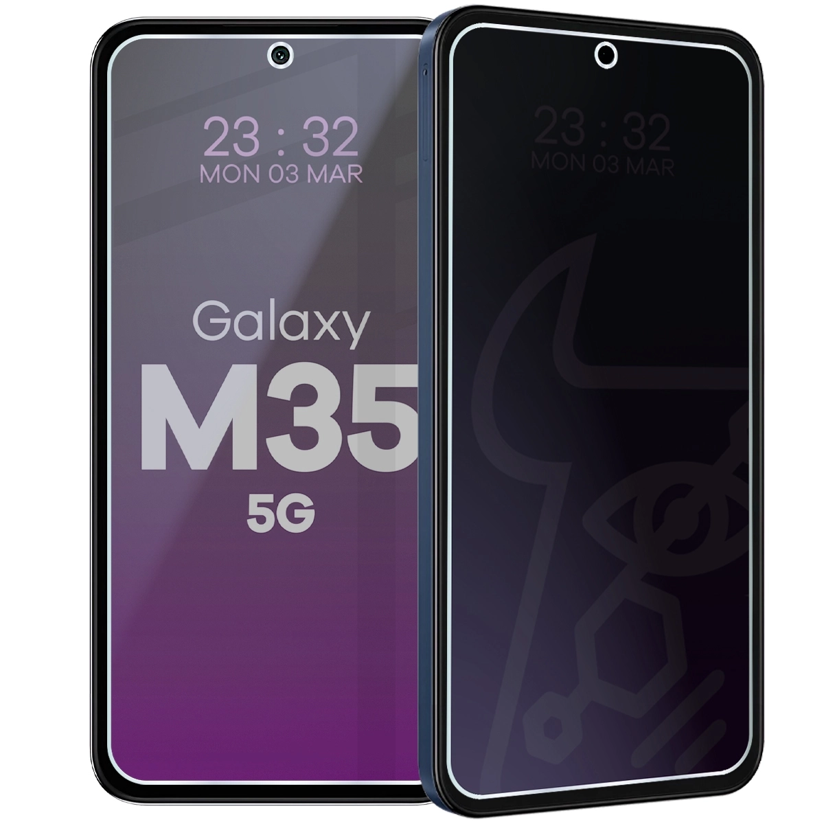 Szkło hybrydowe Bizon prywatyzujące Glass Mule Shadow do Galaxy M35 5G