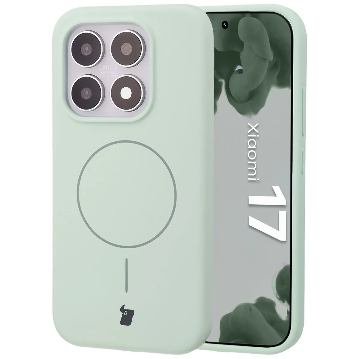 Etui Bizon Soft Magnetic do Xiaomi 17 Pistacjowy