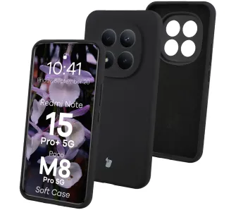 Etui Bizon Soft do Xiaomi Redmi Note 15 Pro Plus 5G / POCO M8 Pro 5G Czarny