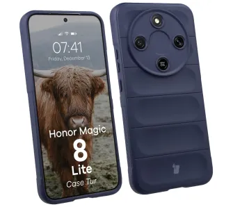 Etui Bizon Tur do Honor Magic8 Lite Granatowy