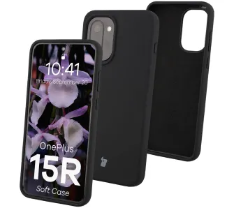 Etui Bizon Soft do OnePlus 15R Czarny