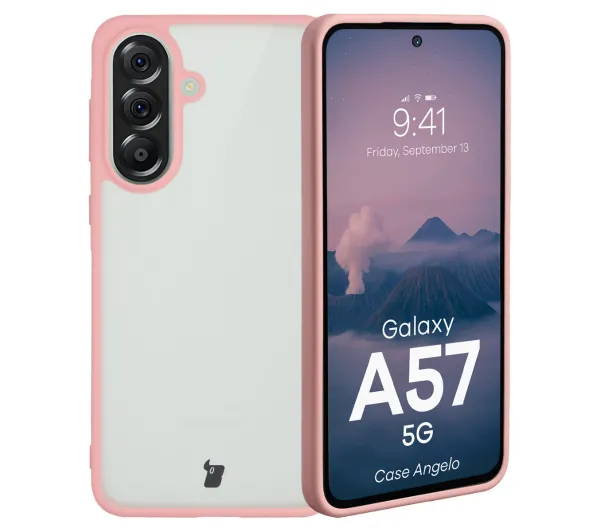 Bizon Angelo do Galaxy A57 5G Jasnoróżowy
