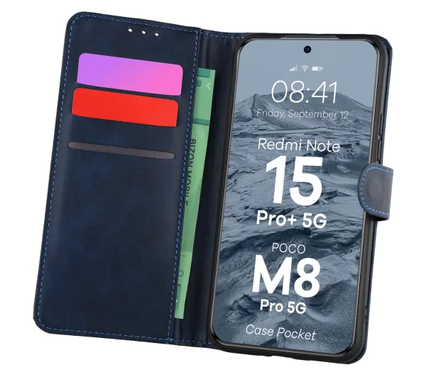 Bizon Case Pocket do Xiaomi Redmi Note 15 Pro Plus 5G / POCO M8 Pro 5G Czarny