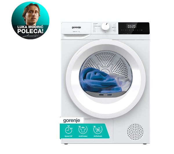 Suszarki do prania - Gorenje G200 D2HNE7E/PL  ExtraHygiene AntiCrease TwinAir 51cm 7kg
