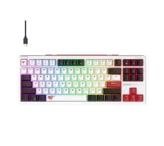 Klawiatura mechaniczna Havit KB902L Biało-Czarny
