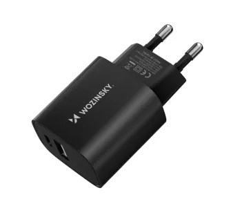Ładowarka sieciowa Wozinsky WGWCB USB-A USB-C 20W Czarny