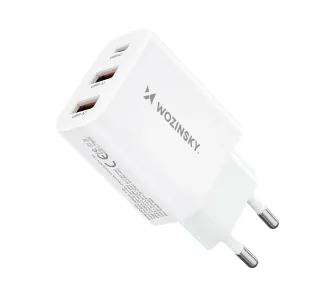 Ładowarka sieciowa Wozinsky CWCUCW USB-C 2x USB-A 30W Biały