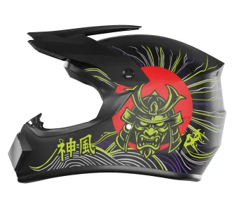 Kask Kamikaze AKC209 Tokyo Drift XL Czarno-czerwony