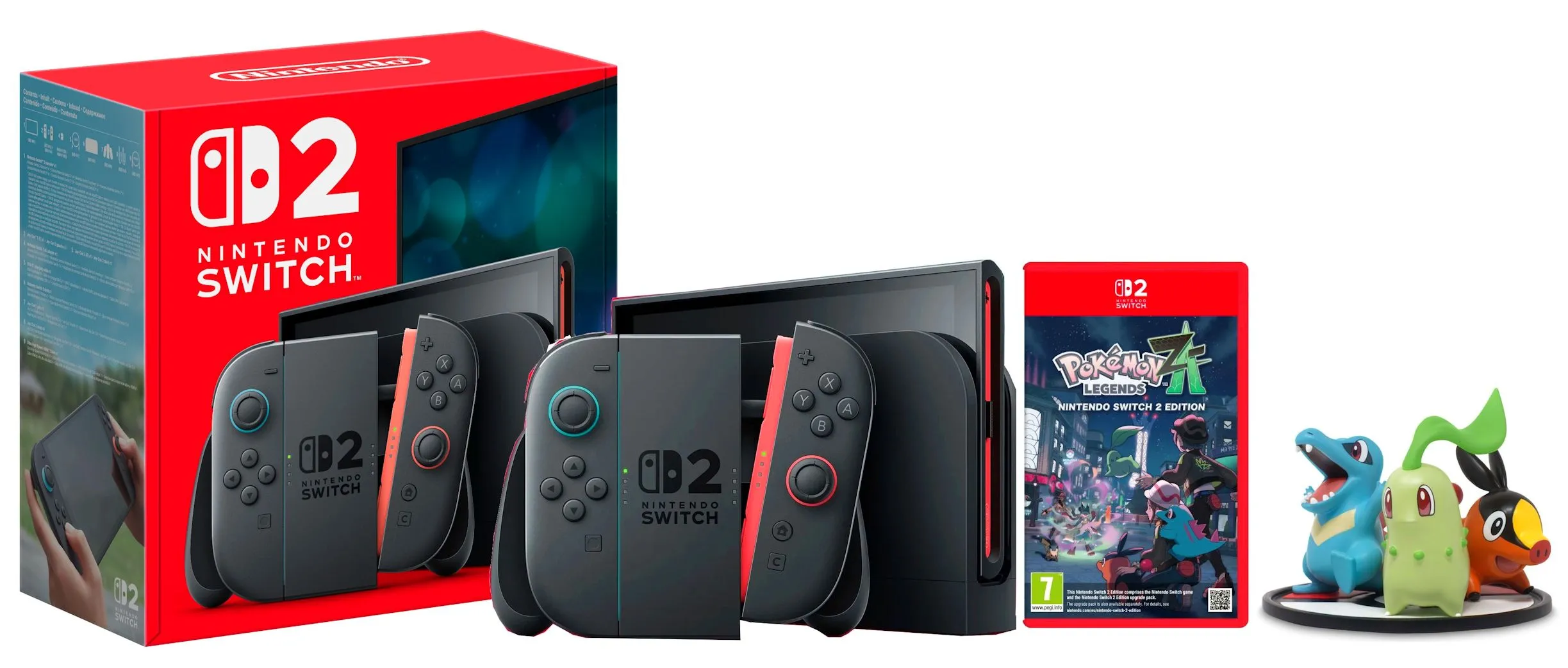 Konsola Nintendo Switch 2 Joy-Con Czarny + Pokémon Legends Z-A + Figurka