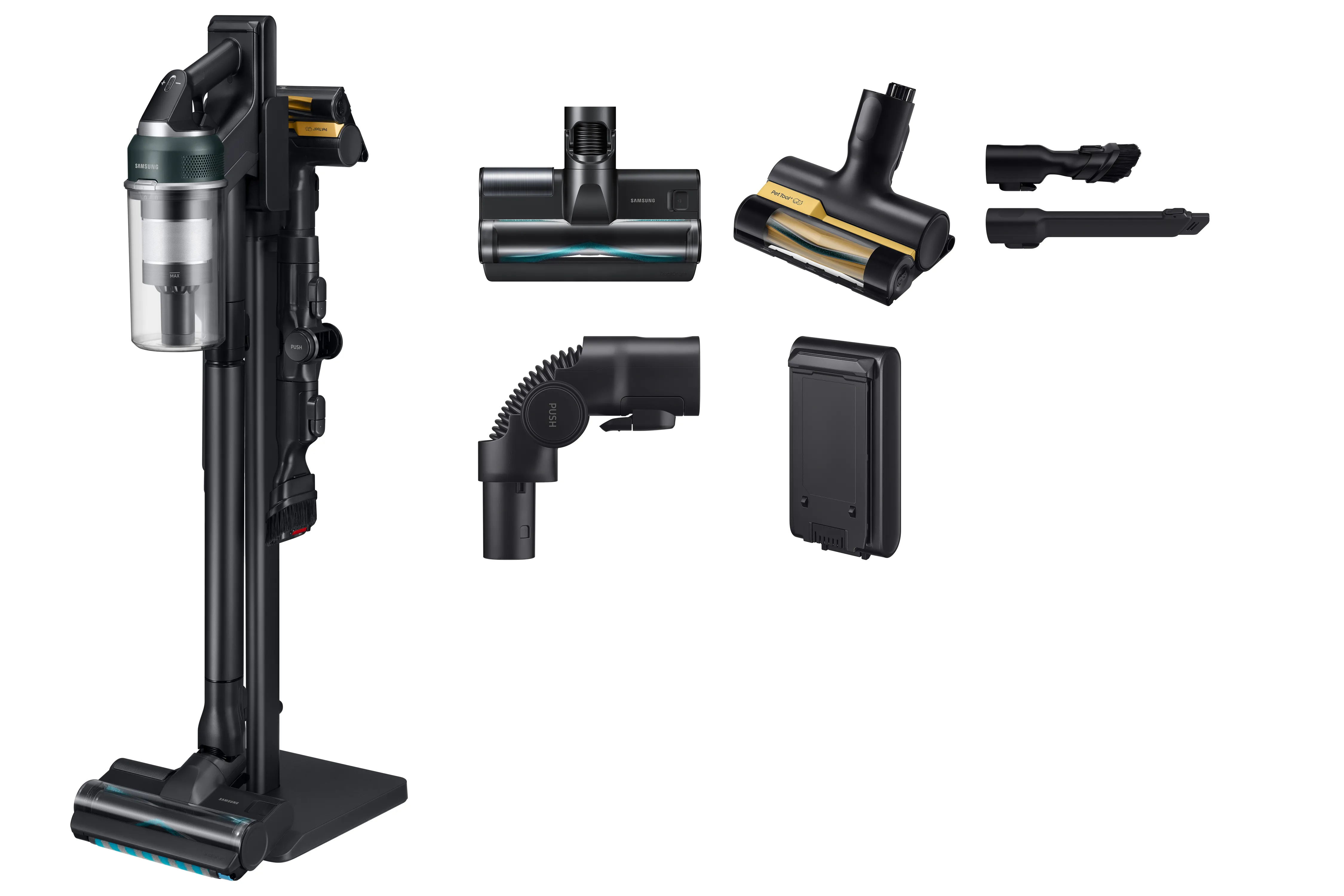 Odkurzacz pionowy Samsung Jet 95S pet VS70H28GLT/GE 60min Wymienny akumulator Mini elektroszczotka