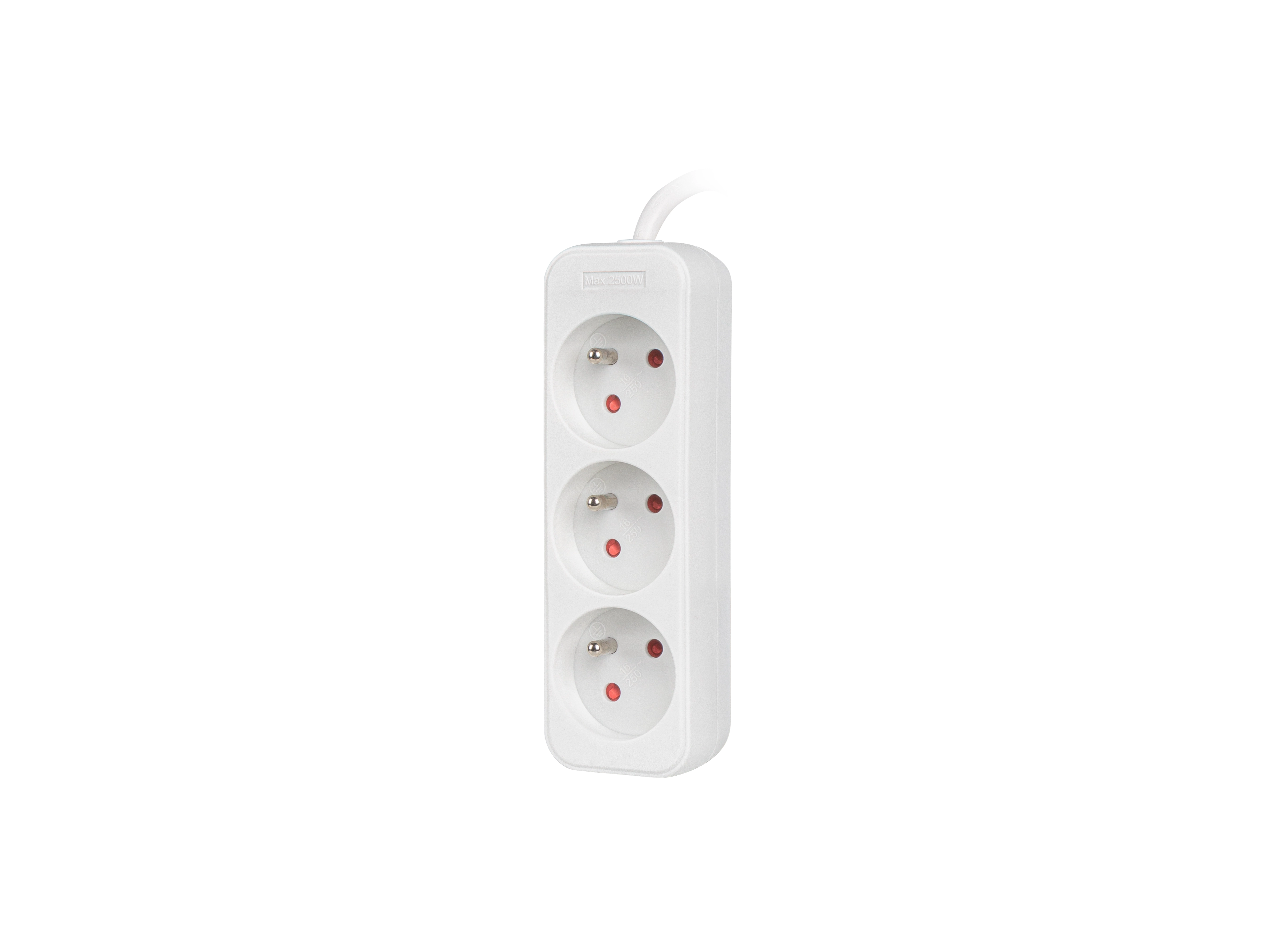Przedłużacz Lanberg PS0-03E-0150-W 3 gniazda 1,5m Biały