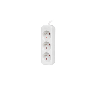 Przedłużacz Lanberg PS0-03E-0150-W 3 gniazda 1,5m Biały
