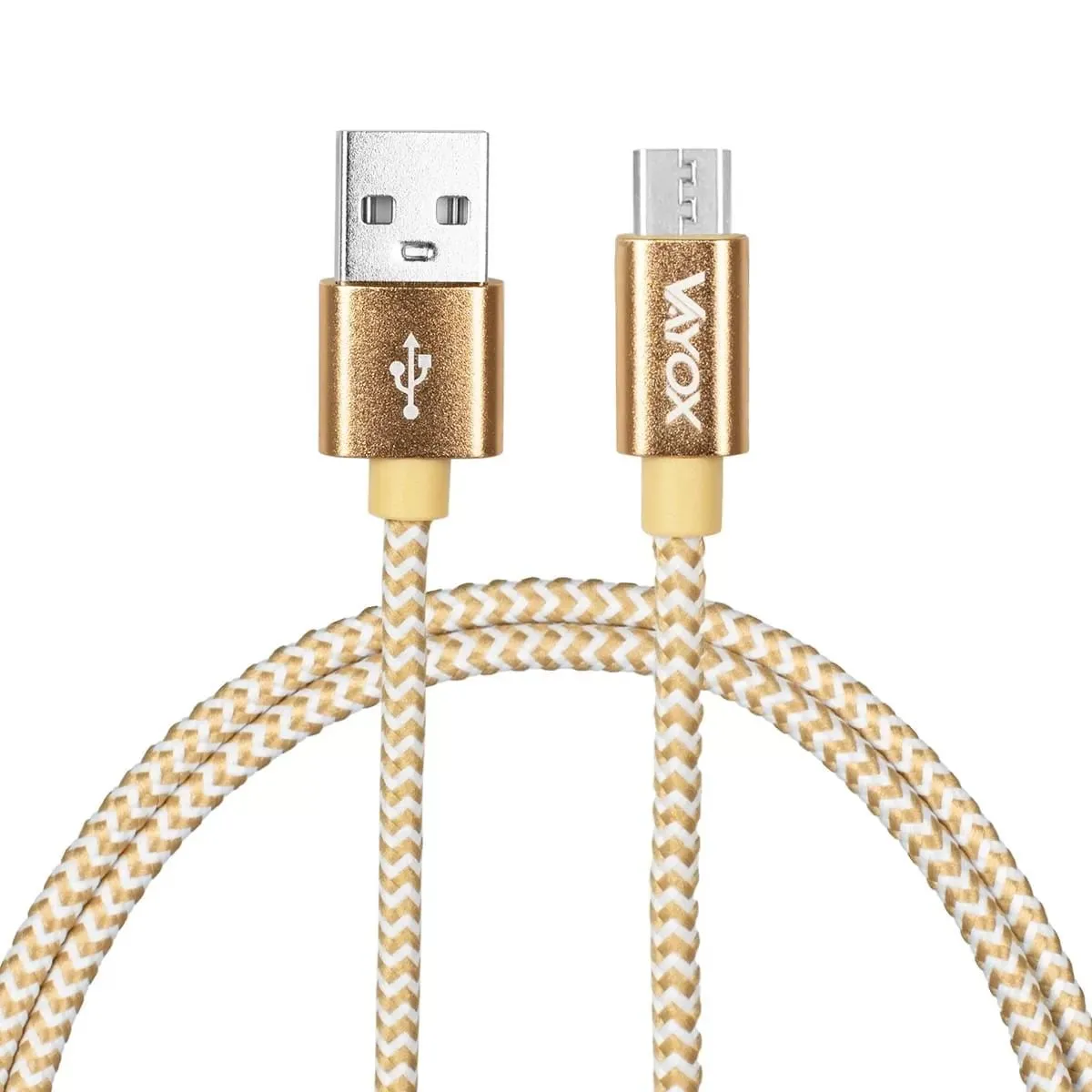 Kabel Vayox VA0192 USB-A - microUSB 2m Złoty