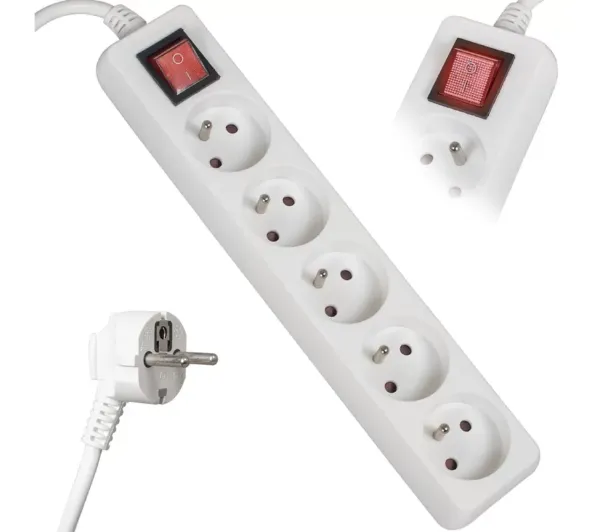 Vayox VA0309-3 5 gniazd 3m Biały