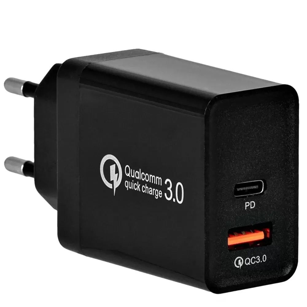Ładowarka sieciowa Vayox VA0035 USB-A USB-C 36W Czarny