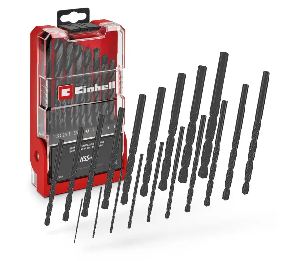 ZESTAW WIERTEŁ DO METALU HSS-R BLACK 19 SZT.