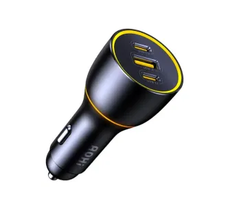 Ładowarka samochodowa AOHI Superauto USB-A 2x USB-C PD 170W Czarny
