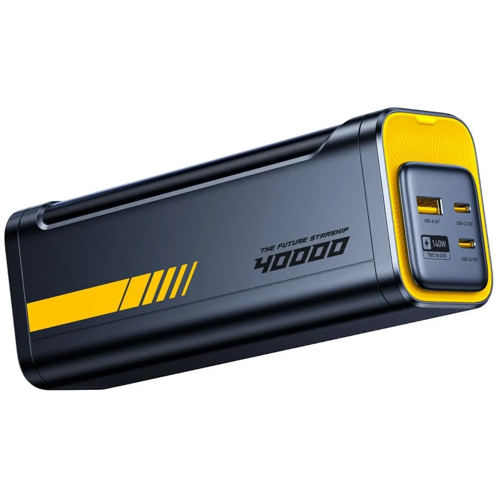 Powerbank AOHI Future Starship 40000mAh 140W Czarno-żółty