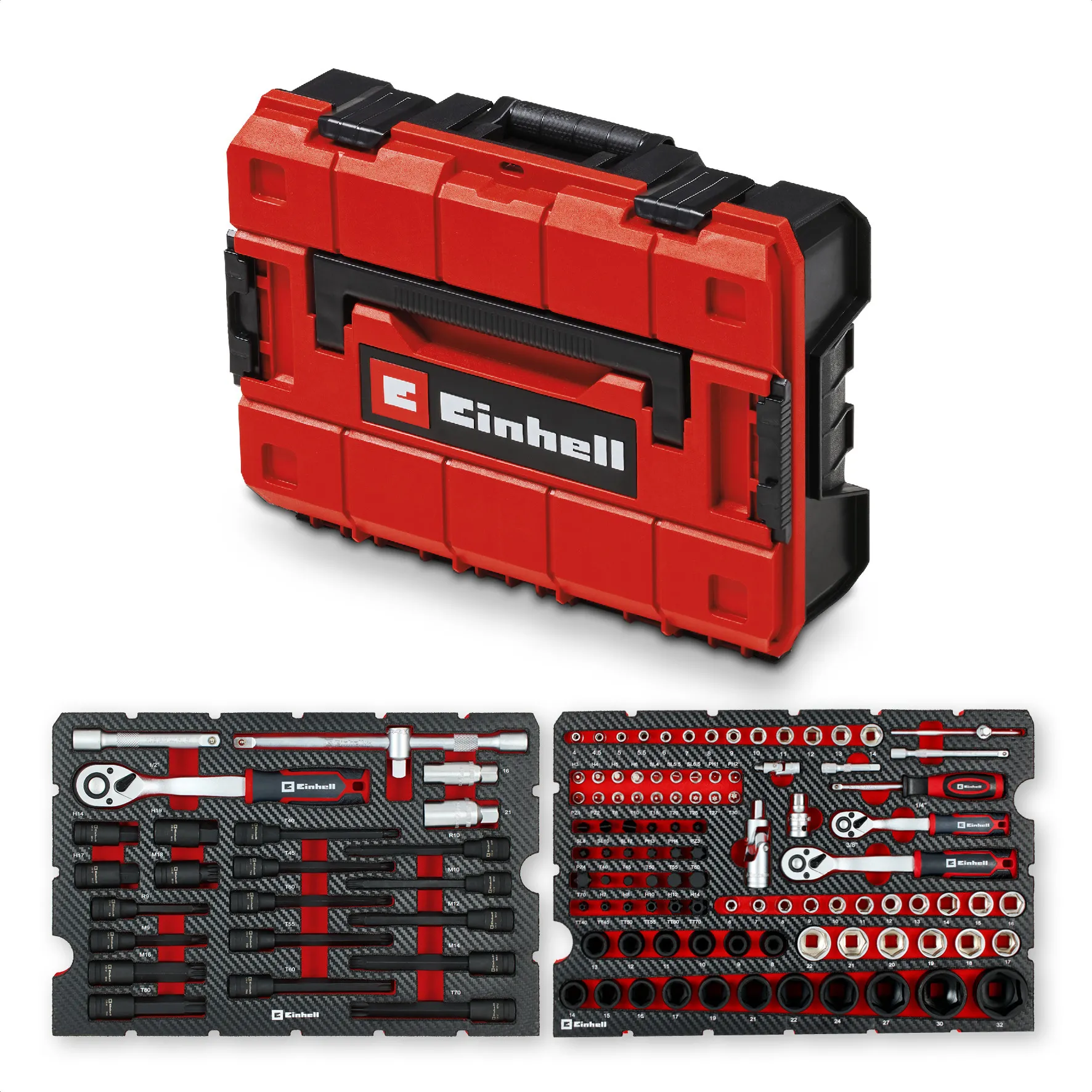 Zestaw kluczy Einhell 49370515 E-CASE 121 elementów
