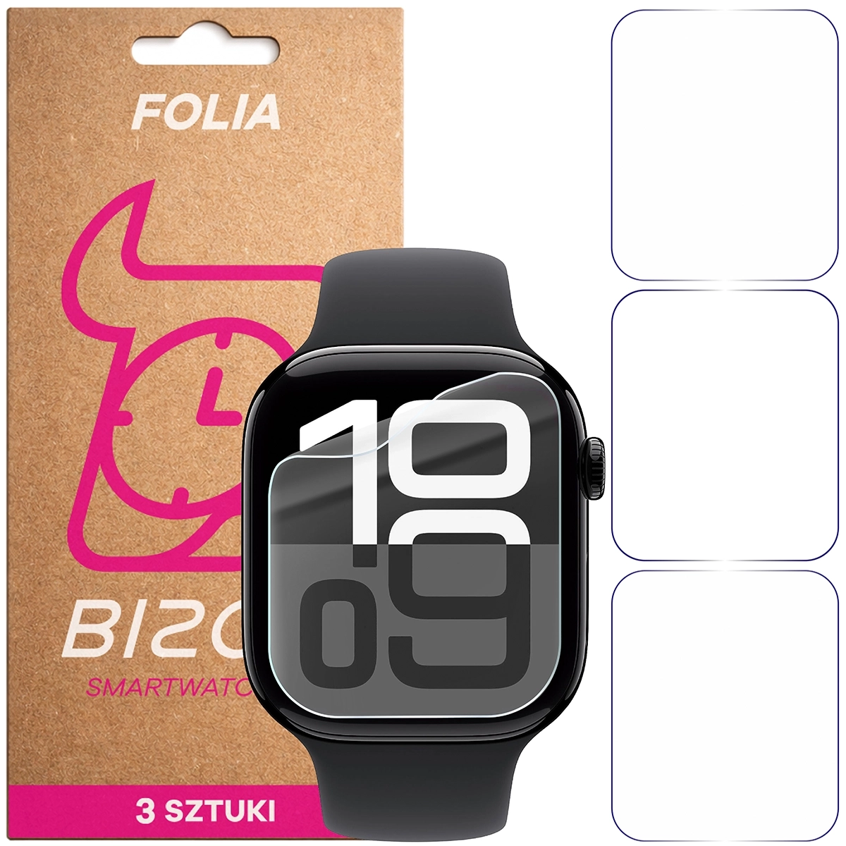 Folia hydrożelowa Bizon Watch Film HydroFlex do Apple Watch 11 / 10 46 mm