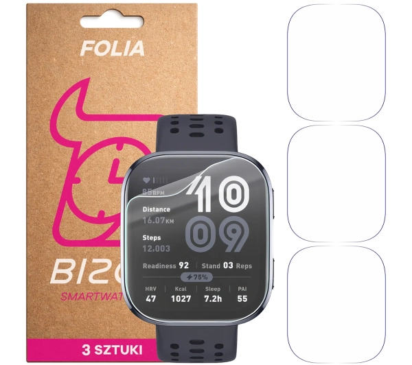 Bizon Watch Film HydroFlex do Amazfit Bip 6