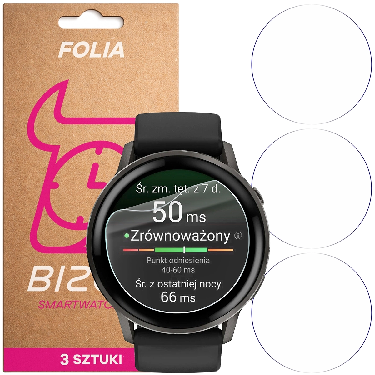 Folia hydrożelowa Bizon Watch Film HydroFlex do Garmin Venu 4 45 mm