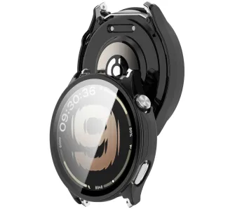 Etui Bizon Case Watch Adamo do OnePlus Watch Lite 45 mm / Oppo Watch S 45 mm Czarny