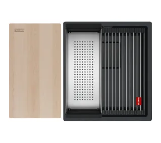 Franke Kanon KNG PRO 110-37 Granitowy Czarny mat