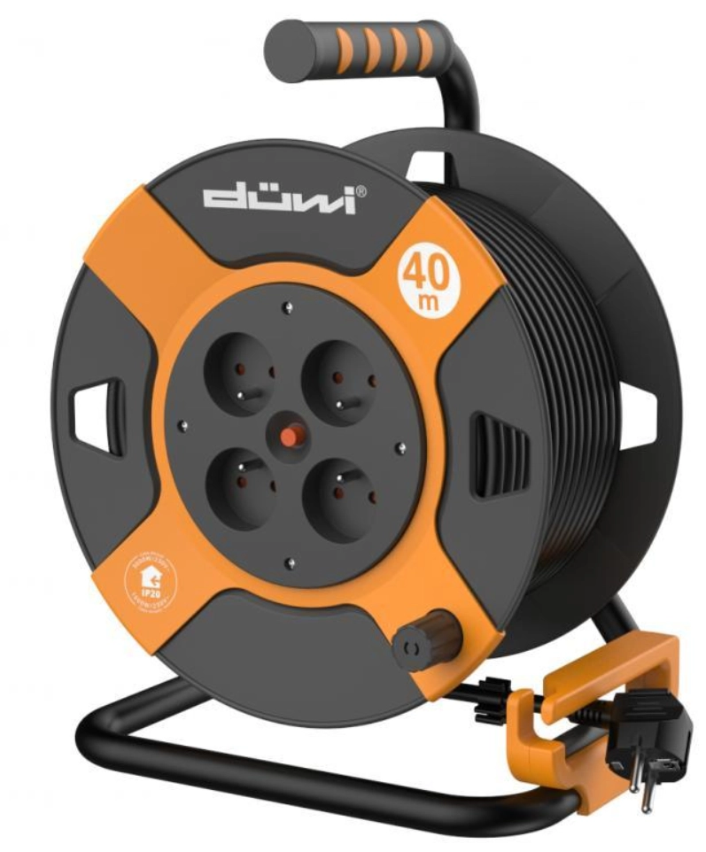 Przedłużacz bębnowy Duwi 3G1,5 40M